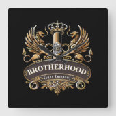 Brotherhood Cigar Company Vierkante Klok (Voorkant)