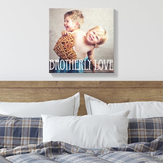 Brotherly Love Custom Photo Canvas (Insitu (Slaapkamer))