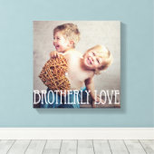 Brotherly Love Custom Photo Canvas Afdruk (Insitu (Houten vloer))
