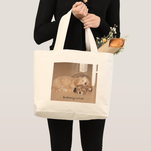 Brotherly Love- Grote Tote Bag (Voorkant (product))
