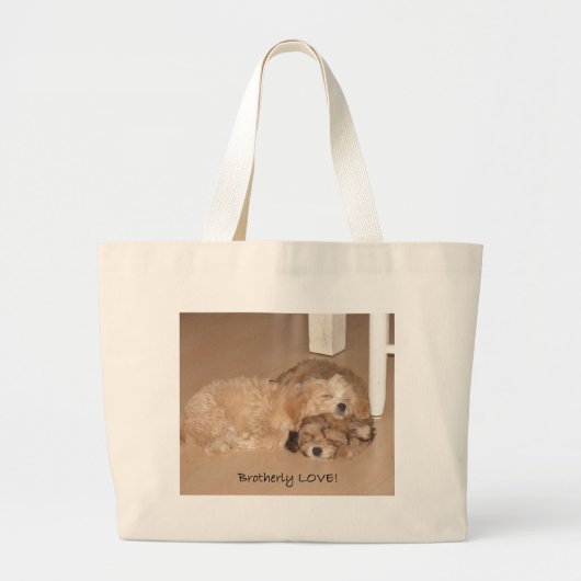 Brotherly Love- Grote Tote Bag (Voorkant)