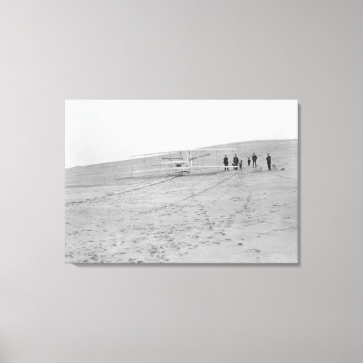 Brothers 1903: Wright-machine bij Canvas Afdruk (Voorkant)