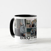 BROTHERS 8 Foto Collage Modern Gift Mok (Voorkant links)
