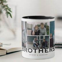 BROTHERS 8 Foto Collage Modern Gift