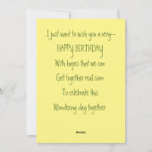 Brothers Birthday Greetings Card Feestdagenkaart (Achterkant)