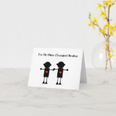 Brothers Card National Siblings Day Kaart (Gele Bloem)