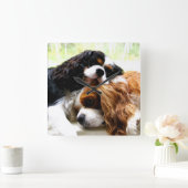 Brothers Cavaliers Clock Vierkante Klok (Huis)