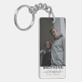 BROTHERS Citaat & 2 Foto Cadeau Sleutelhanger (Voorkant Links)