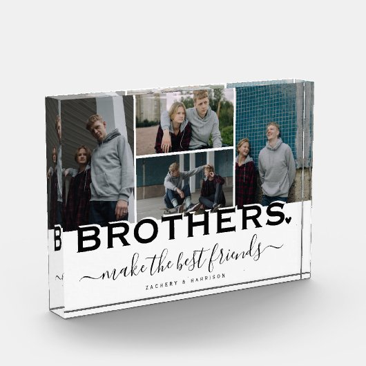 BROTHERS Citaat & Foto Collage Gift (Links)