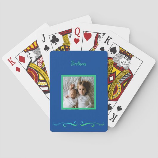 Brothers Custom Framed Photo Pokerkaarten (Achterkant)