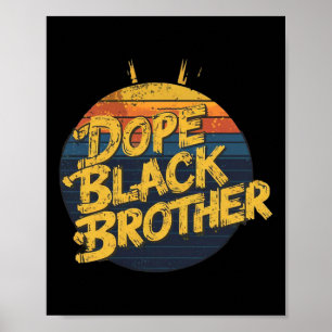 Brothers Day Zwarte Mannen Zijn Drugs Afro-Amerika Poster