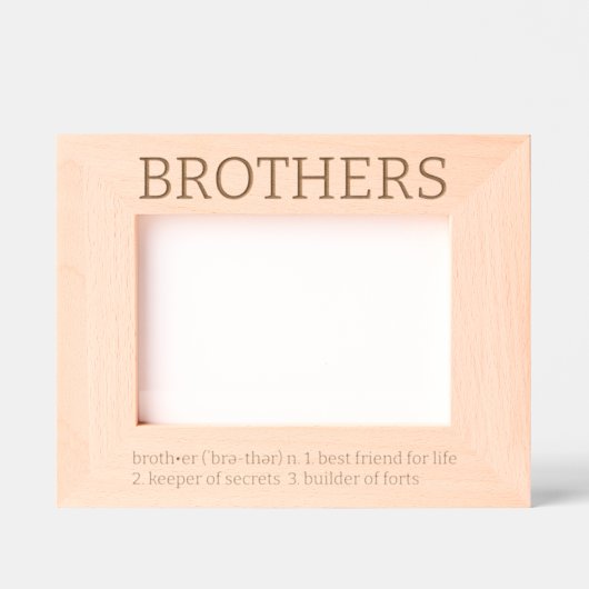 Brothers Dictionary Definition Fun Gegraveerde Lijstjes (Voorkant)
