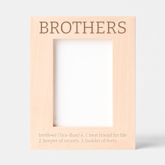 Brothers Dictionary Definition Fun Gegraveerde Lijstjes (Voorkant)