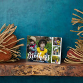 Brothers Gepersonaliseerd Foto Collage Plaque Fotoplaat (Zijkant)