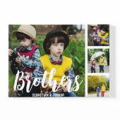 Brothers Gepersonaliseerd Foto Collage Plaque Fotoplaat
