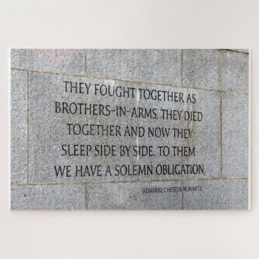 Brothers in Arms Herdenking WW2 Legpuzzel (Horizontaal)