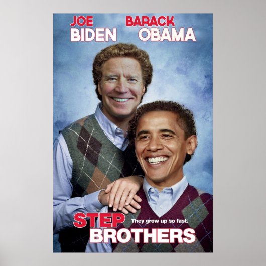 Brothers Joe Biden Barack Obama not just friends Poster (Voorkant)