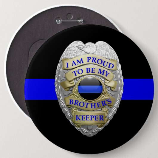 Brothers Keeper Badge Medallion Button (Voorkant /achterkant)