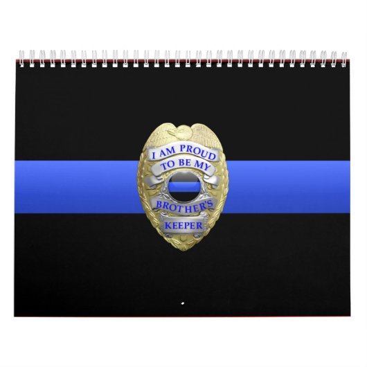 Brothers Keeper Badge Thin Blue Line Calendar Kalender (Hoes)