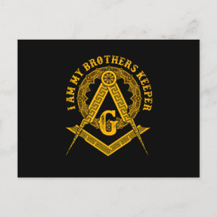 Brothers Keeper Illuminati Symbol Masonic Conspira Briefkaart