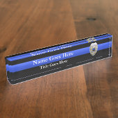 Brothers Keeper Police Badge Desk Name Bord Naambordje (Zijkant)