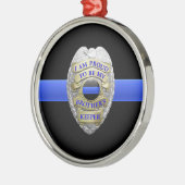 Brothers Keeper Police Badge Metal Ornament (Links)