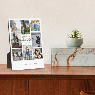 Brothers Maak de beste vrienden foto Collage White Fotoplaat