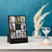 Brothers Maak de beste vrienden foto Collage zwart Fotoplaat (Zijkant)