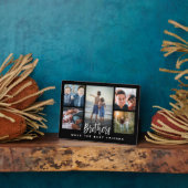 Brothers Maak de beste vrienden foto Collage zwart Fotoplaat (Zijkant)