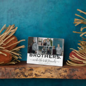 BROTHERS Quote & Photo Collage Gift Display Fotoplaat (Zijkant)