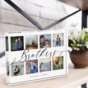 Brothers Script   Gift for Brothers Photo Collage Acryl Prijs