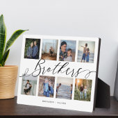 Brothers Script | Gift for Brothers Photo Collage Fotoplaat