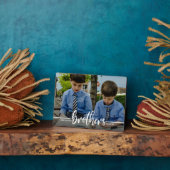 Brothers Script Modern Foto Fotoplaat (Zijkant)