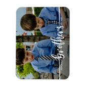 Brothers Script Moderne Photo Magnet Magneet (Verticaal)