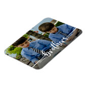 Brothers Script Moderne Photo Magnet Magneet (Linkerzijde)