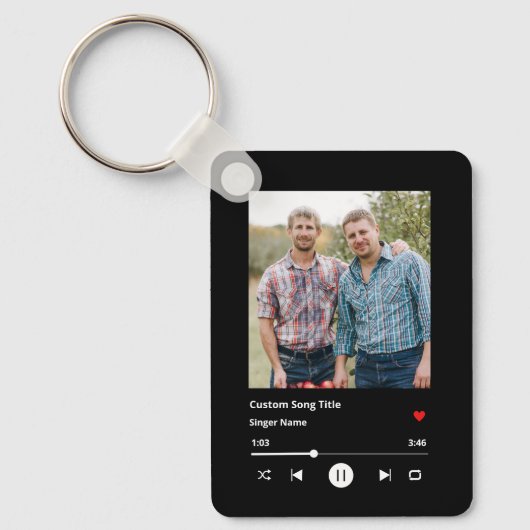 Brothers Song Matching Custom Photo Sleutelhanger (Voorkant)