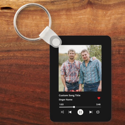 Brothers Song Matching Custom Photo Sleutelhanger (Voorkant)