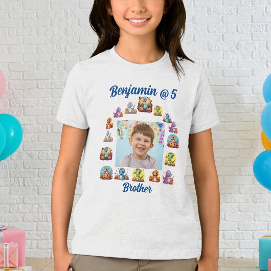 Brother's T shirt Kids Verjaardag Dinosaurus Thema