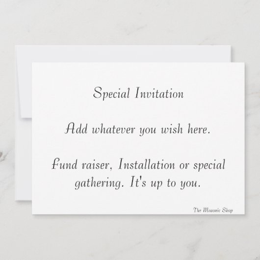 BROTHERS-uitnodiging Kaart (Achterkant)