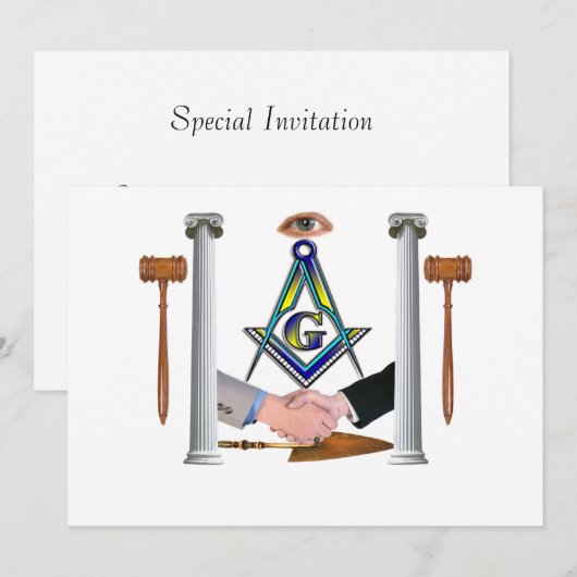 BROTHERS-uitnodiging Kaart (Voorkant / Achterkant)