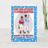 Brothers Unity Birthday Card Kaart (Voorkant)