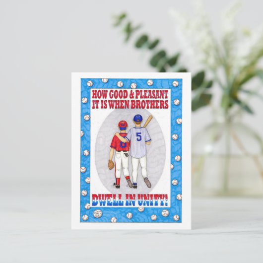 Brothers Unity Inspirerend Post Kaart (Staand voorkant)