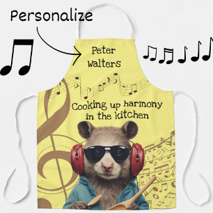 Brothers Vakantie Muzikant Muziekliefhebber mannen Schort