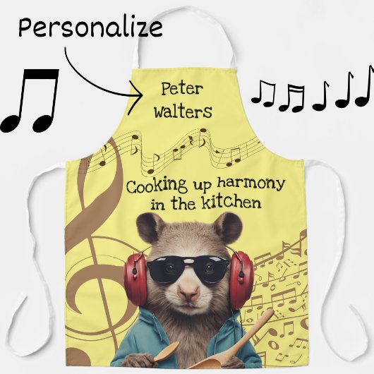 Brothers Vakantie Muzikant Muziekliefhebber mannen Schort