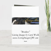 Brothers Wild Horse Wenskaart Kaart (Achterkant)