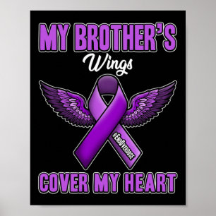 Brother's Wings Hoesje mijn hart einde overdosis Poster