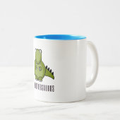 Brothersaurus, Big Brother, Dinosaur, Big Brother, Tweekleurige Koffiemok (Voorkant rechts)