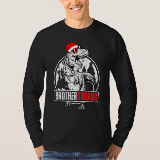 Brothersaurus bijpassende dinosaurus kerst Pjs fam T-shirt