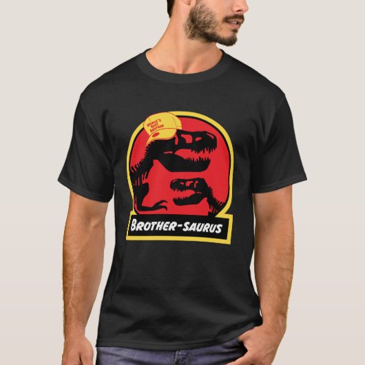 Brothersaurus Dinosaur for Brother Jurassic rex T-shirt (Voorkant)