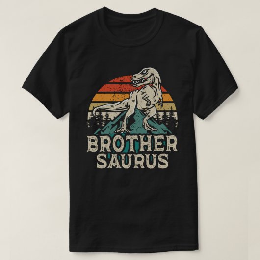 Brothersaurus Dinosaur T Rex Broer Saurus Grappig T-shirt (Design voorkant)